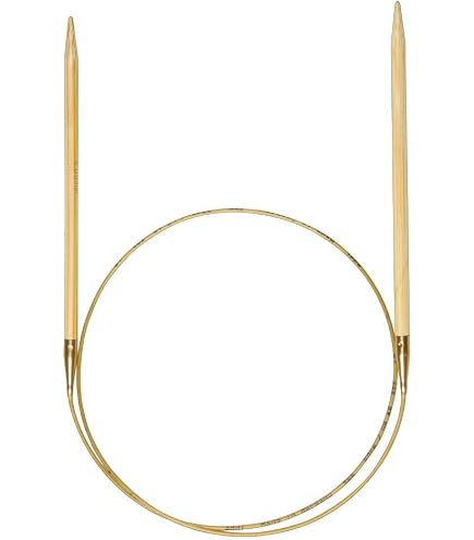 Lana Grossa Rundstricknadel Aus Bambus – 80 Cm Länge, 5,0 Mm Stärke, Mit Perfekter Spitze