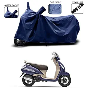 ANTHUB Water Resistant UV Protection Body Cover for TVS Jupiter Dirt Dustproof (PR-R150-Navy Blue)