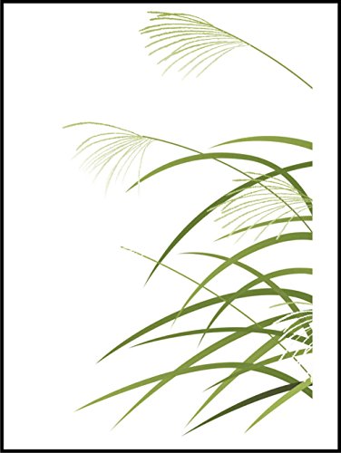 Fliesenaufkleber Fliesentattoos für Bad & Küche - für weiße Fliesen empfohlen - Küchenfliesen für einzelne Fließen 15x20 cm - MD032 - Reis in den Wind