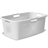 Sundis 4006001 Pixel Panier à linge, Plastique, Blanc, 58 x 38 x 23,5 cm