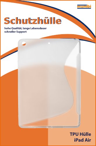 mumbi S-TPU Schutzhülle iPad Air Hülle transparent weiss (passt NICHT mit Smart-Cover) - 2