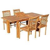 Äusserst edle Gartengarnitur aus echtem TEAK aus unserer Serie JAV