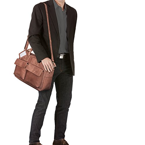 STILORD  Carlo  Gro  e Umh  ngetasche Leder Lehrertasche Aktentasche Schultertasche Reise Beruf Freizeit 15 6 Zoll Laptop College Bag Arbeit B  ro  Fa