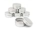 Pack of 10 Balm Nail Art Cosmetic Cream Make Up Pot Lip Jar Tin Case Container Screw 15ml/10ml/30ml/50ml/100ml Capacity (Empty) for DIY Cosmetics/Beauty Products (50ml)