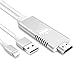 Produktbild Kingone HDMI Adapter Kabel für Telefon, Digitaler AV-Adapter 1080p HD HDMI für Telefon, iPhone Sync Display Anschluss HDMI für Heimkino Projektor TV Kompatibel mit iPhone iPad iPod (Silver)