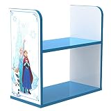 Mueble estantería compuesto de dos baldas, fabricado con tableros de melamina de 16mm de grosor y cantos de PVC.