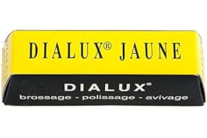 YELLOW DIALUX JAUNE YELLOW METALS POLISHING COMPOUND ROUGE BRASS COPPER POLISH (E 4) by DIALUX