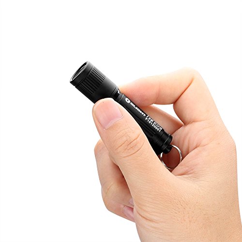 Olight® I3E EOS LED Mini Taschenlampe mit Schlüsselanhänger – durch 1 x AAA-Batterie angetrieben (Silber, Kupfer, 120 Lumen, andere Farben wie Schwarz, Grün, Rot, Lila, Blau, 90 Lumen) - 2