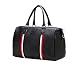 Di Grazia Italian Shopping Beach Travel Tote Handbag, Overnight Shoulder Luggage Bag, Cabin Luggage Bag (Black, Black-Stripes-Travel-Tote) RS.1850.00