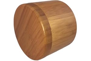 BSTCAR Drewniane słoiki na przyprawy, mała miska na cukier, słoik na przyprawy, pojemnik na sól na cukier z bambusową pokrywką, akcesoria kuchenne