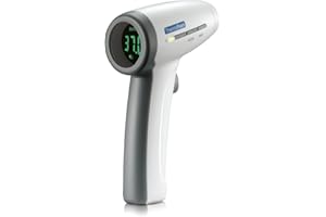 BIOSYNEX - THERMOFLASH Premium - Thermomètre Frontal Sans Contact pour Bébés, Enfants et Adultes - Thermomètre Infrarouge Médical - Température Corporelle, Ambiante, Surface (Bain, Biberon...)