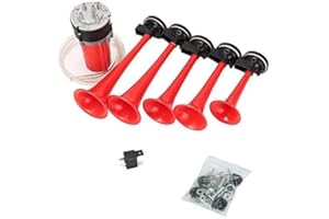 Netagon 12V Loud Tune Musical Air Horn Full Kit Ideal for Car Van Truck Boat (Dixie Tune)