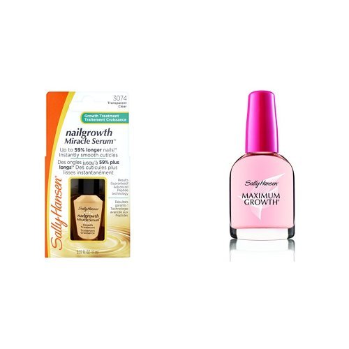 Sally Hansen Nailgrowth Miracle Serum & Sally Hansen Maximum Growth Nail Care, 13.3 ml Duo Set