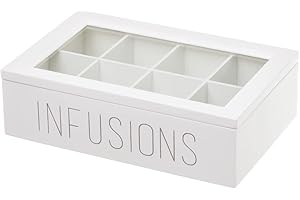 Caja infusiones de Madera Blanca Moderna para Cocina Vitta - LOLAhome