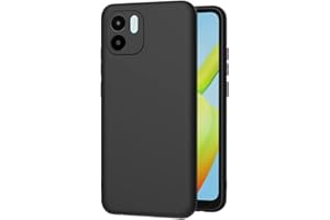 AICEK Compatible con Xiaomi Redmi A1 Funda, Silicona Fundas para Xiaomi Redmi A1 Carcasa Silicona Bumper Case Negro
