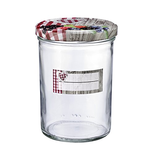 Westmark 24 Deko-Etiketten mit Schreibfläche, Selbstklebend, Rechteckig, Obst-Motiv, Bunt, 40852230