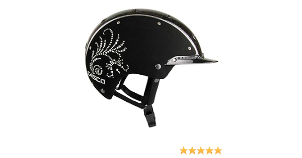 Casco Spirit-3 Crystal, Floral Nero, Gr. M (56-58 cm) Equitazione | Donne  Uomini Bambini | Taglia Regolabile : Sport e tempo libero