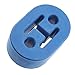 Produktbild 1PCS 2Loch Universal Auspuffrohr Montagehalterung Gummi Aufhänger Halterung Blau