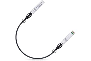 ipolex 10G SFP+ Câble en cuivre, SFP+ DAC, câble en cuivre à Connexion directe 10GBASE-CU, Câble Twinax Passif 10Gb/s Compatible avec Cisco, Ubiquiti, Meraki, Mikrotik, Intel etc. 0,5-mètre, 1-Pack.