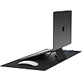 DailyObjects Morph Foldable Desk Mat with Laptop Stand | Large Premium Vegan Leather | Work from Home Solution for Laptop Keyboard and Mouse| Anti-Skid| Anti-Slip| Water Resistant, Scratch Resistant