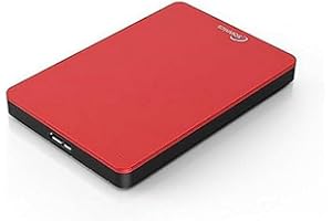 Sonnics 1TB Rojo Disco Duro Externo portátil de Velocidad de Transferencia ultrarrápida USB 3.0 para PC Windows, Apple Mac, Smart TV, Xbox One y PS4