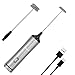 Produktbild Ezilif Milchaufschäumer USB Wiederaufladbar Milchschäumer Elektrisch, Doppeltem Quirl, 13000 RPM & 15000 RPM, Milchaufschäumer Batteriebetrieb Manuell (Silber)