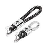 auto logo entfernen 【ELEGANTES DESIGN】 Es ist wunderschön, langlebig, gut konstruiert, einfach zu bedienen und zu tragen. Exquisite Verarbeitung, handgefertigtes Weben mit PU-Leder. Perfekt für jede Handtasche oder jeden Schlüsselanhänger