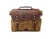 Produktbild SUVOM Messenger Bag, Leder Aktentasche für Männer, Leinwand-Schultertaschen für 15,6 Zoll Laptop