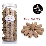 Material: Los conos de incienso están hechos de polvo de madera natural, polvo de fragancia y polvo de flores; es especial para quemadores de reflujo.
