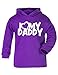 I Love My Daddy (01 Design) Baby/kids Hoodie Purple & White 0 - 3 Months
