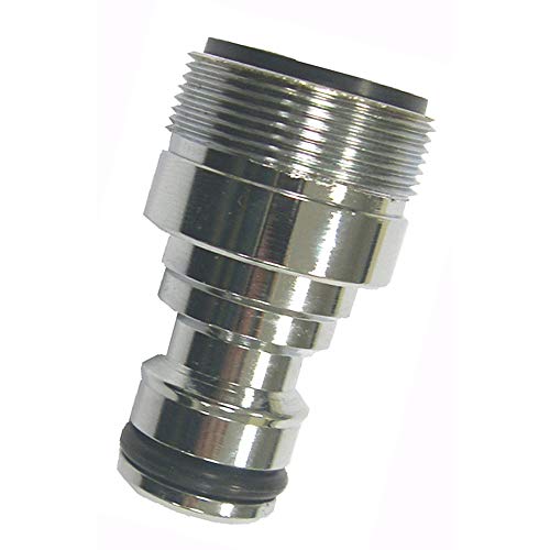 Boutté ADM24 Adaptateur de brise jet automatique male 24x100 chrome, Argent