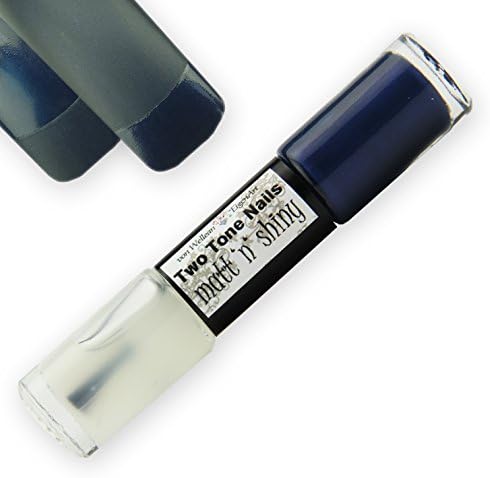 EigenArt Nail Polish Two Tone Matt'n'Shiny Set - nightsky (dark blue)