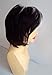 Cool2day Black and white mixed section popular wigs short straight cosplay wig women and men Synthetic wigs