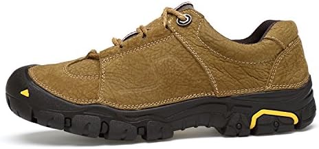 QLVY Leather climbing shoes first layer of leather waterproof anti-skid shock breathable outdoor sports shoes men's shoes
