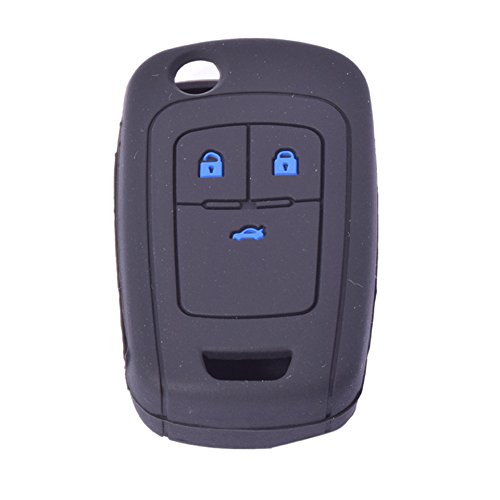 KMH Silicone Key Cover Fit for Chevrolet Cruze 3 Button Flip Key (Black with Blue) RS.199 (60.00% Off) - Amazon