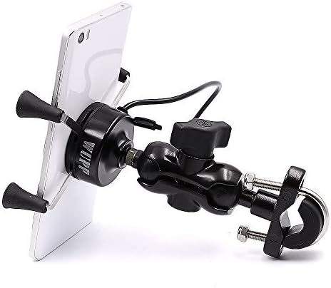 Bicycle holder 360 multi-model correspondences rotate to 6/6 s of a smart phone with a motorbike holder USB charger / iPhones.