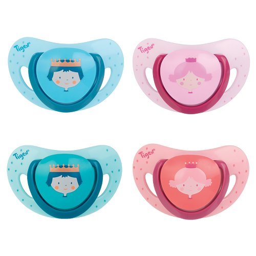 Tigex 80603364 Soothers inteligentes, 18-36 meses, colores surtidos, paquete de 2 piezas