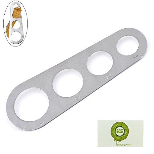 Bcony Spaghettimaß Mass/Spaghetti Vermesser//Messen aus Edelstahl rostfrei für 1-4 Portionen