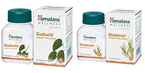ESTORE4U Himalaya Combo of Women's Wellness Shatavari 60 Tab with Immunity Wellness Guduchi 60 Tab (Pof 2 Each)