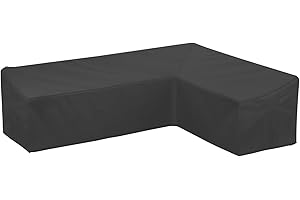 Cowhilan Sofa Funda para Muebles de Jardín, Funda en Forma de L para Muebles, Impermeable Funda Sofa para Exterior(215x215x87cm)