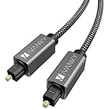 Optisches Kabel iVanky Toslink Kabel 1,8M - Lebenslange Garantie - ( Leicht zu stecken, Stabile Verbindung) - für Heimkino, Soundbar, CD/DVD/Blue-Ray-Player, XBox und mehr - Nylon Space Grau