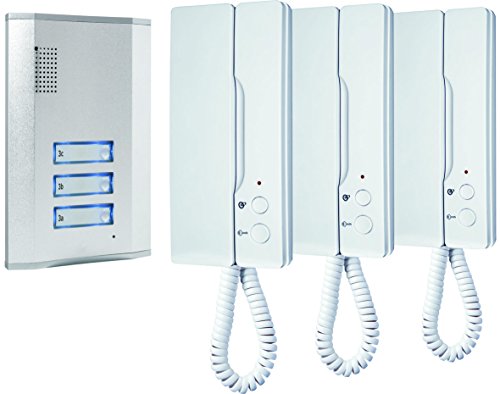 Preisvergleich Produktbild ELRO - Smartwares IB63SW Türsprechanlagen für 3 Wohnparteien