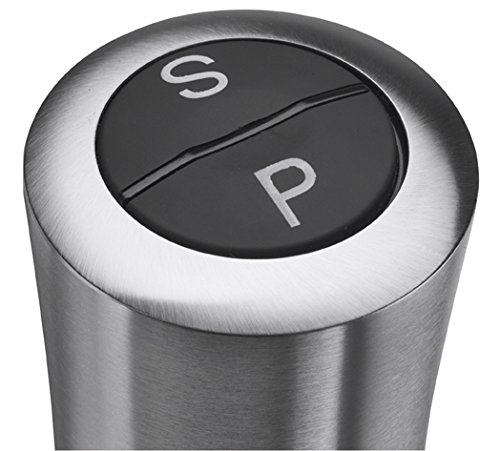 2 in1 Elektrische Pfeffer- und Salzmühle RIMOUSKI, mit hochwertigem elektrischem Keramikmahlwerk, Edelstahl Gewürzmühle als Geschenk mit Batterien - 3