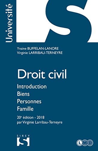 👏📂📖📔 Télécharger 📱🔊 Droit civil. Introduction Biens Personnes Famille - 20e éd. Francais PDF