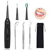 Tartar Remover for Teeth, XSTECH Plaque Remover Dental Tools Kit with LED Light Electric Dental Calculus Remover Tartar Scraper Teeth Stain Remover with Replaceable Heads for Men and Women