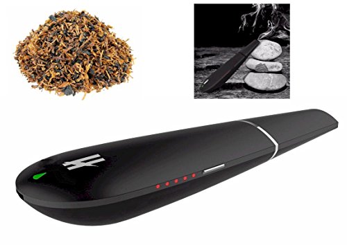 Hierba Seca Vaporizador con Profundo Amplia Cámara del Horno, Cigarrillo Electrónico Hierbas Vaporizador Mod kit, Vaping Bueno Vapor de Baker, E Shisha E Cigarrillo Tubería, No Nicotina, Negro