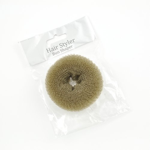 Girls Small Size Brown Bun Shaper/ Bun Maker/ Bun Former/ Bun Ring - 65 mm