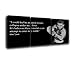 Produktbild Mike Tyson Leinwände, 3-teilig 24"x16" x3 (48"x24" overall size) schwarz