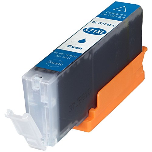 5 Tintenpatronen kompatibel zu Canon PGI-570 CLI-571 XL für Canon Pixma MG5750 MG6850 MG7750 Series – Schwarz 22ml, PGBK Color je 11 ml - 4