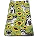 Produktbild ewtretr Luxus Handtücher, Schnauzer Dog and Suower Microfiber Lightweight Soft Fast Drying for Gym Beach Travel Fitness Exercise Yoga